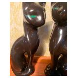 MCM Ceramic Cats (one ear has chip - please see pictures)