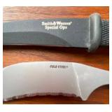 Knives, Desperado and Smith and Wesson/Taylor Cutlery, w/ Sheathes