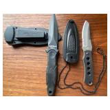 Knives, Smith & Wesson and American Warrior, w/ Sheathes