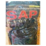 SAP Defensive Gloves w/ Steel Shot Knuckes, New in Package