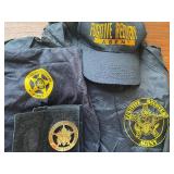 Fugitive Recovery Agent Gear - Hat, Shirt, Badge and Jacket, all in a Black Bag