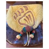 Leather Wallet and Pouch or Medicine Bag