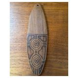 Ritual Musical Instrument, Wooden Bullroarer OR Aboriginal Message Board (?) Please Read Description