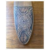 Ritual Musical Instrument, Wooden Bullroarer OR Aboriginal Message Board (?) Please Read Description