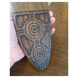 Ritual Musical Instrument, Wooden Bullroarer OR Aboriginal Message Board (?) Please Read Description
