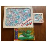 Australian PlaceMat/Coaster Set and Vintage Pustefix Bubble Toy in Original Packaging