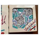 Australian PlaceMat/Coaster Set and Vintage Pustefix Bubble Toy in Original Packaging