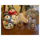 Christmas Decor - Snow People, Hallmark Ornament, Tree Toppers, Bells