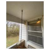 Large Wood Porch Swing on Chain