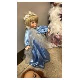 Collection of Decorative Porcelain & 3 Plastic Dolls
