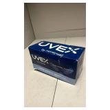 Uvex Stealth Safety Goggles with Clear HydroShield Anti-Fog Lens  White Body & Neoprene Headband (S3960HS)