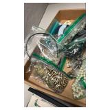 Box Flat Full of Costume Jewelry