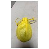 Glass Marbles in Yellow Drawstring Pouch