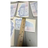 Busch NASCAR Stickers w/one Coors Light Beer Wolf Sticker