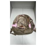 Field Line Camo Backpack with Pink Trim