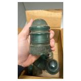 Box of Glass Telegraph Insulators