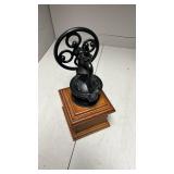 Manual Coffee Grinder with Wooden Base