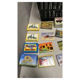 Kansas Souvenir Magnet Collection - Bulk Lot w/Grocery Basket
