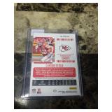2024 Panini Contenders Football Game Worn Jersey Carson Steele Kansas City Chiefs Rookie Card
