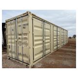 First Use 40 foot High Cube Container with 4 sets of side doors and 1 set of rear doors.  Very good condition.  YLEU2519750