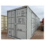 40 foot First Use High Cube Container with Rear Doors and a set of 2 Side Wide Side Doors, Tan in Color: LYGUO0245670