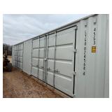 40 foot First Use High Cube Container with Rear Doors and a set of 2 Side Wide Side Doors, Tan in Color: LYGU0245686