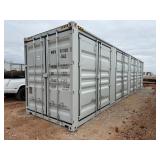 First Use 40 foot High Cube Container with 4 sets of side doors and 1 set of rear doors.  Very good condition.  MMPU1078801