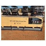 Unused K4230G 42 x 30 Triple Garage Metal Building:  Red Brown in color, 26 gauge sheet metal, 3 Roll up doors and Includes 1 walk through door. 13 ft height