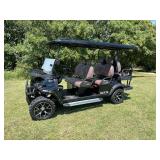 Unused 6 person Luxury Golf Cart: Golf Cart is Assembled and Ready To Use, 2025 Model with updated Lighting and Bluetooth Screen, Lifted and the nicest around