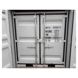 Unused 2025 11 Foot Long Shipping container with 2 end doors, side window, side entry door.  Weighs 1950 pounds.