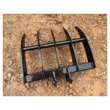 Unused Mini Excavator Rake Attachment for Boom