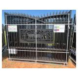 Unused set of 10 foot Iron Bi Parting Gates:  Deer Motif with Heavy Duty Hinges.  Left and Right Panel in this lot