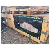 2025 Unused K4230W 42 x 30 x 13 Metal Building in Cream:  3 Included roll up doors, 26 gauge sheet metal, Side wall height 8 feet on lower sections