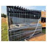 Unused set of Iron Bi Parting Gates Left and Right Panel in this lot: 1 pic shows Lion Gates, but these are Scroll Gates, same dimensions