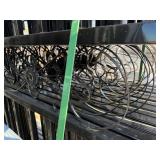 Unused set of Iron Bi Parting Gates Left and Right Panel in this lot: 1 pic shows Lion Gates, but these are Scroll Gates, same dimensions.  Damage to top of one gates as shown