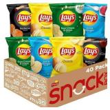 Lay s Potato Chip Variety Pack Snack Chips  40 Count Multipack