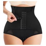 MERYOSZ Butt Lifting Panties High Waisted Tummy Control Shapewear for Women Waist Trainer Mesh Body Shaper Underwear (Black,Medium)