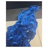 SMSN Skirt Sets Women 2 Piece Outfits Velvet Cute Long Sleeve Fall Hoodie Top Mini Skirt Y2K Casual 90s Freaknik Set Velour Tracksuit Deep Blue L