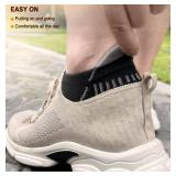 BULLIANT Men Running Socks 6Pairs-Ankle Athletic Socks Wicking Cushioned for Men Walking-Arch Compression Support(6Pairs,Shoes Size:Men 10-12)