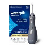 Waterpik Cordless Advanced 2.0 Water Flosser For Teeth, Gums, Braces, Dental Care With Travel Bag and 4 Tips, ADA Accepted, Rechargeable, Portable, and Waterproof, Gray WP-587, Packaging May Vary