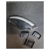 KEMEI Mini Hair Trimmer Compact, Portable Cordless Clipper for Men and Women, Precision Haircut and Shaving Tool Silver, Battery Powered and Travel Friendly