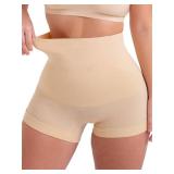 SHAPERMINT Tummy Control Shapewear - Body Shaper Tummy Control Boyshort, Body Shaper for Women, Plus Size Shapewear Nude, Large