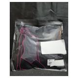 PUMIEY Bodysuit for Women V Neck Short Sleeve Body Suits Jet Black Medium