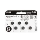 Amazon Basics 6-Pack LR44 Alkaline Button Coin Cell Battery, 1.5 Volt, Long Lasting Power, Mercury-Free