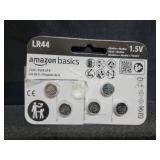 Amazon Basics 6-Pack LR44 Alkaline Button Coin Cell Battery, 1.5 Volt, Long Lasting Power, Mercury-Free