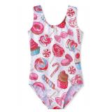 HOZIY Cake Leotards for Girls Gymnastics Dance 4t 5t Size 4-5 Pink Donuts Sweet