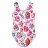 HOZIY Cake Leotards for Girls Gymnastics Dance 4t 5t Size 4-5 Pink Donuts Sweet