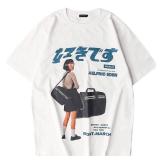 Aelfric Eden Mens Oversized Graphic Tee Summer Unisex Hipster Printed Casual Harajuku Top Tshirt A-White, Large