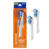 Spinbrush Smart Clean Replacement Heads, Battery Powered Electric Toothbrush Refills for Adults, Soft Bristles, 2 Count