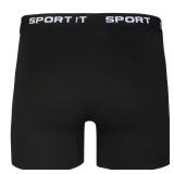 CONKEND Mens Boxer Briefs Cotton-Touch Polyester Breathable Sport Short Leg Underwear for Men 5PCS XL